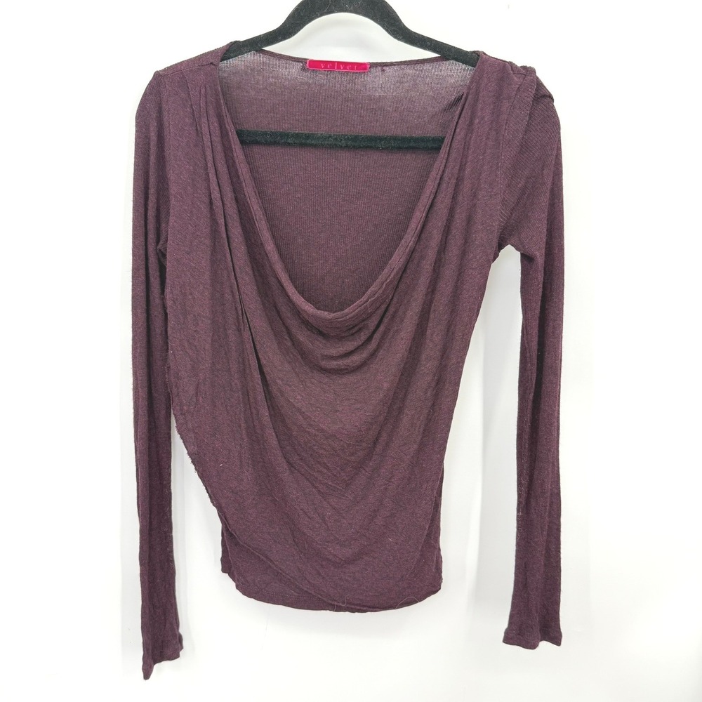 Velvet Graham Spencer Top Women S Draped Cowl Neck Goth Whimsigoth Chic USA